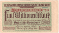 Germany 2 5,000,000 Mark, 20. 8.1923